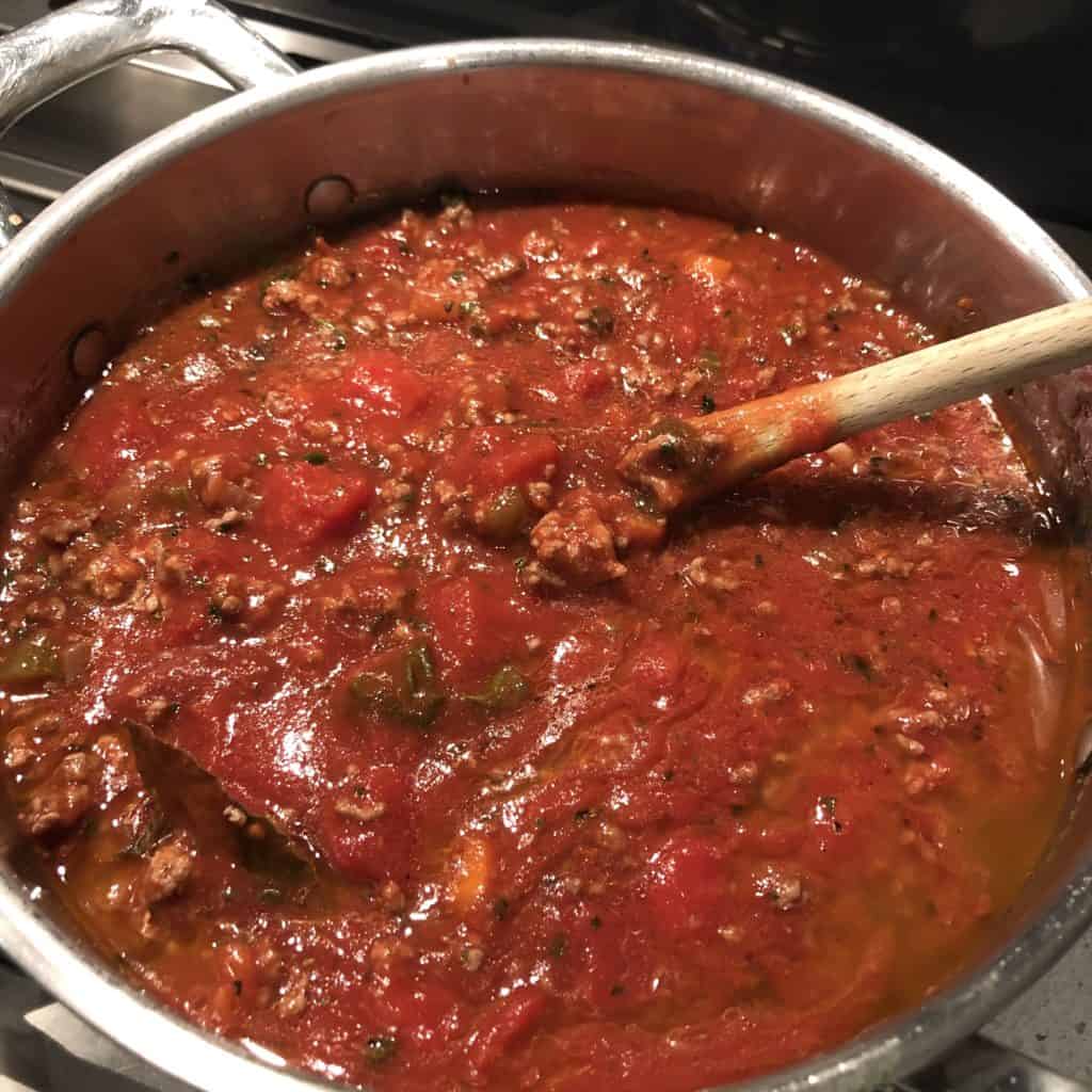 Sauce for spaghetti Bolognese