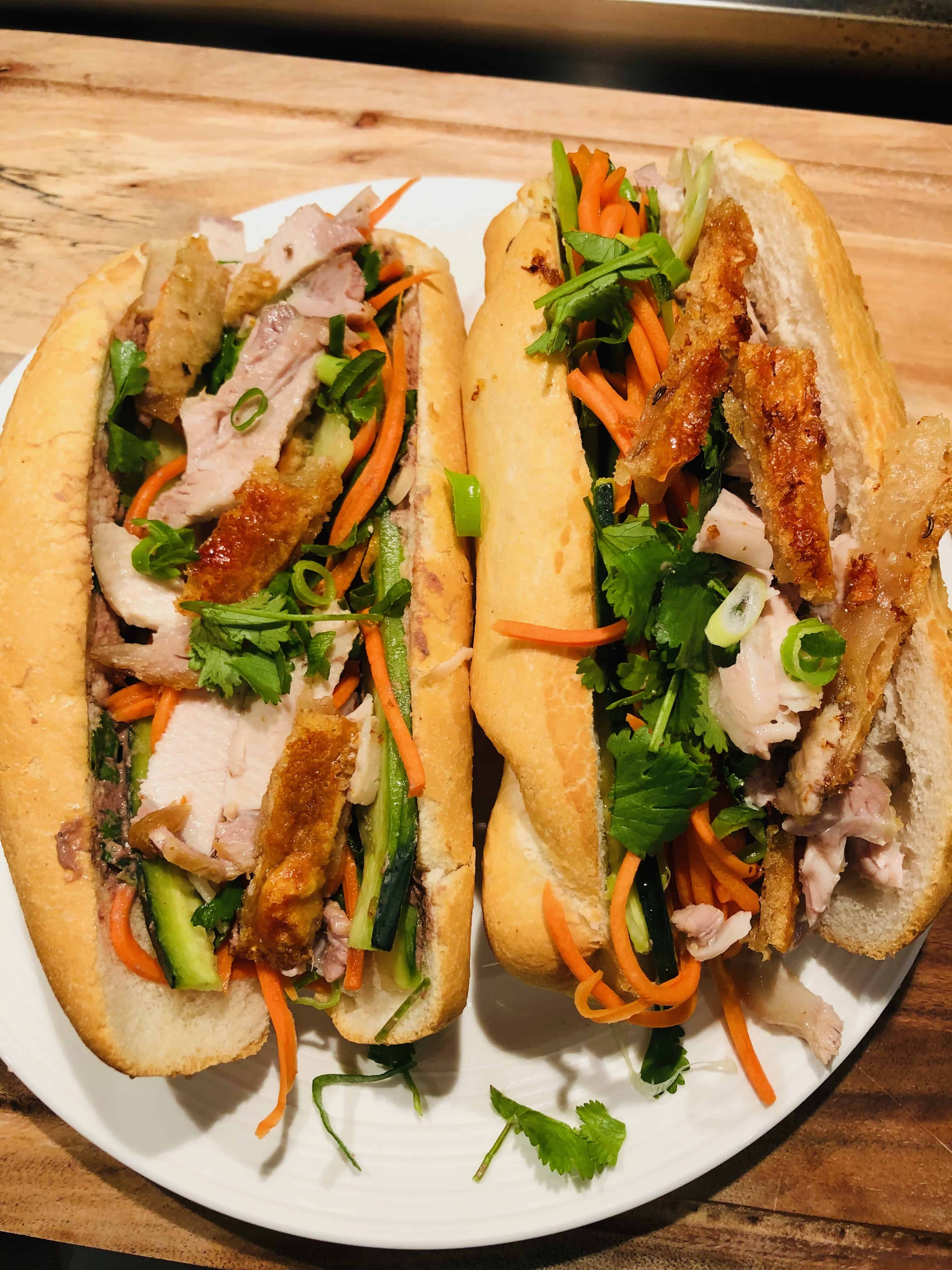 Pork Bahn Mi Rolls Crispy Pork Bahn Mi Rolls - Mrsfoodiemumma