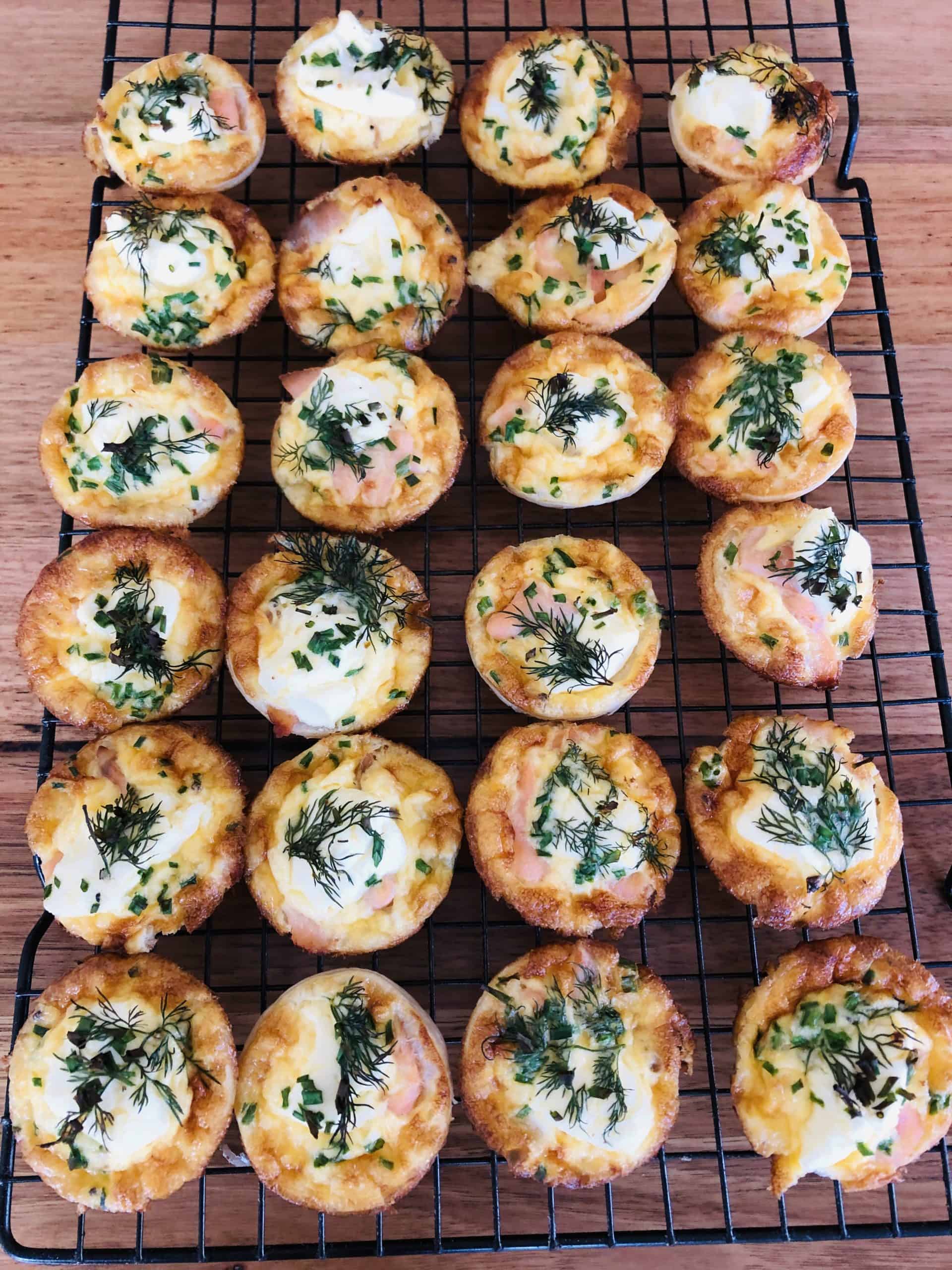 Mini Salmon Tarts Quiches Perfect For Entertaining