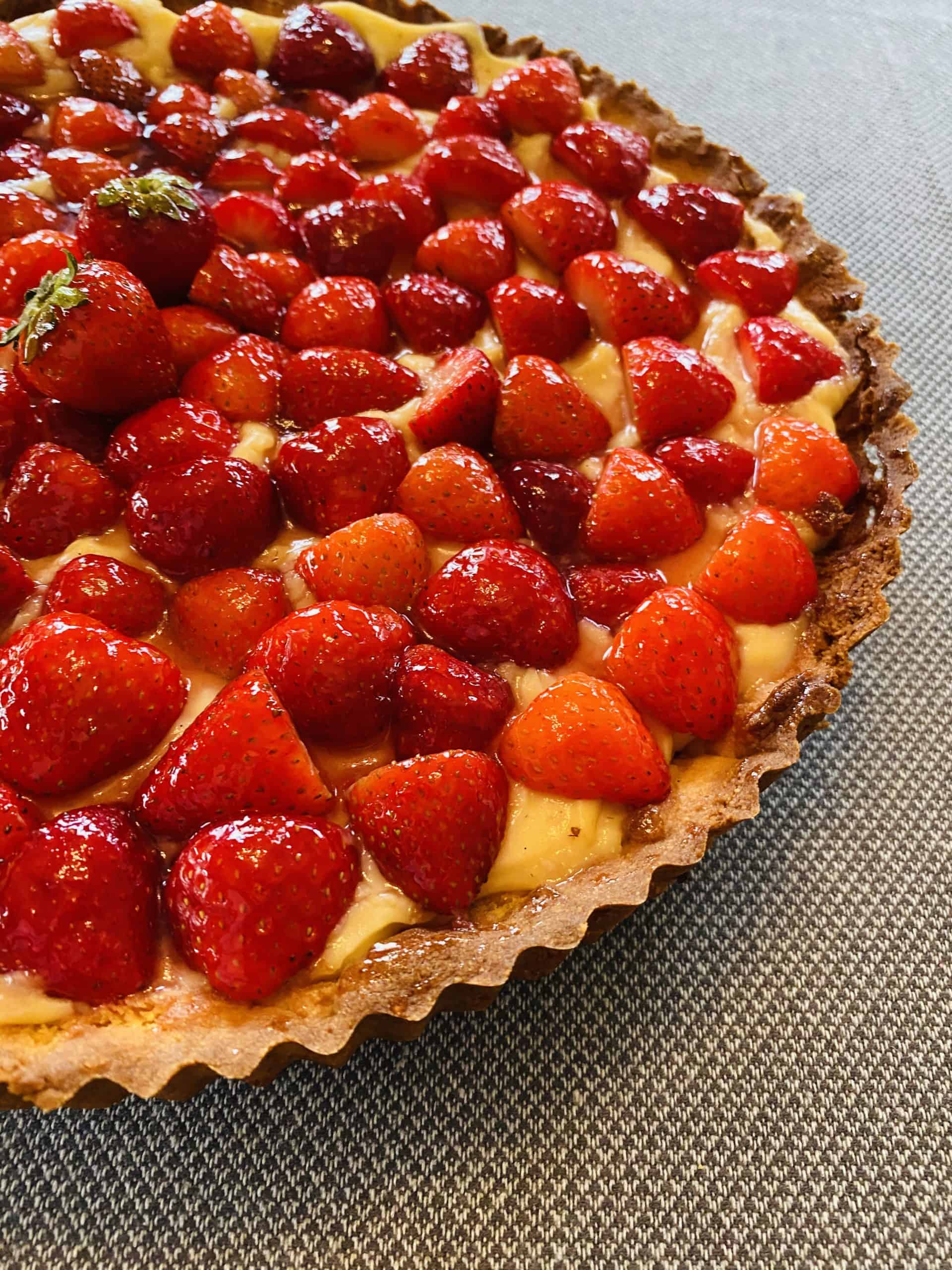 Easy Strawberry Tart Recipe Mrsfoodiemumma Dessert