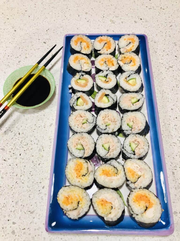 Homemade Sushi Rolls (the easy way!) - Oh So Busy Mum