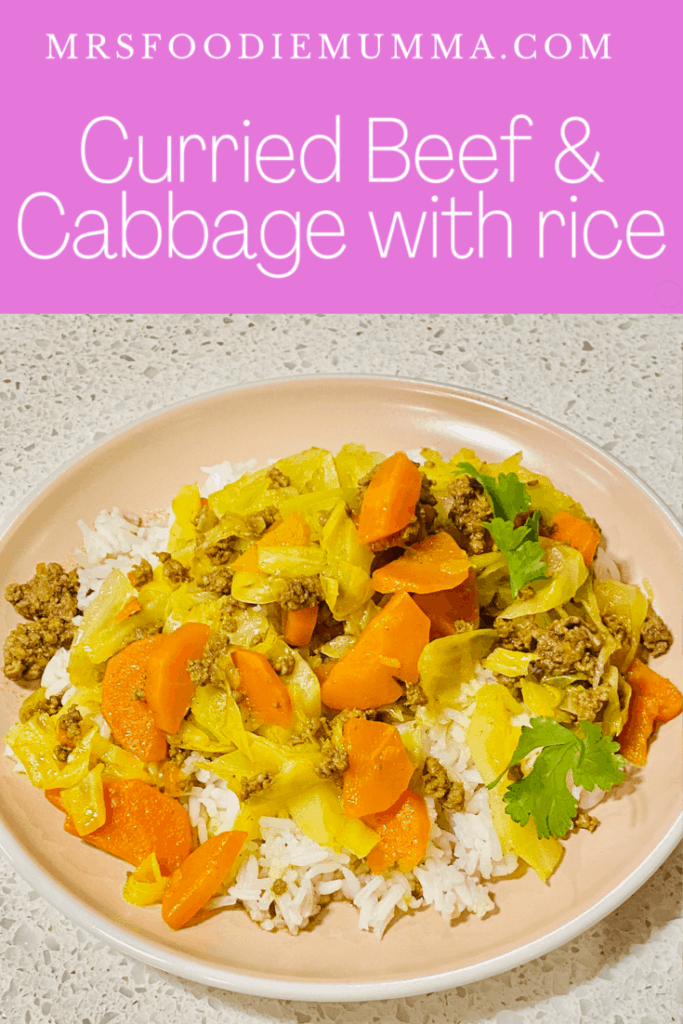 Curried beef and cabbage